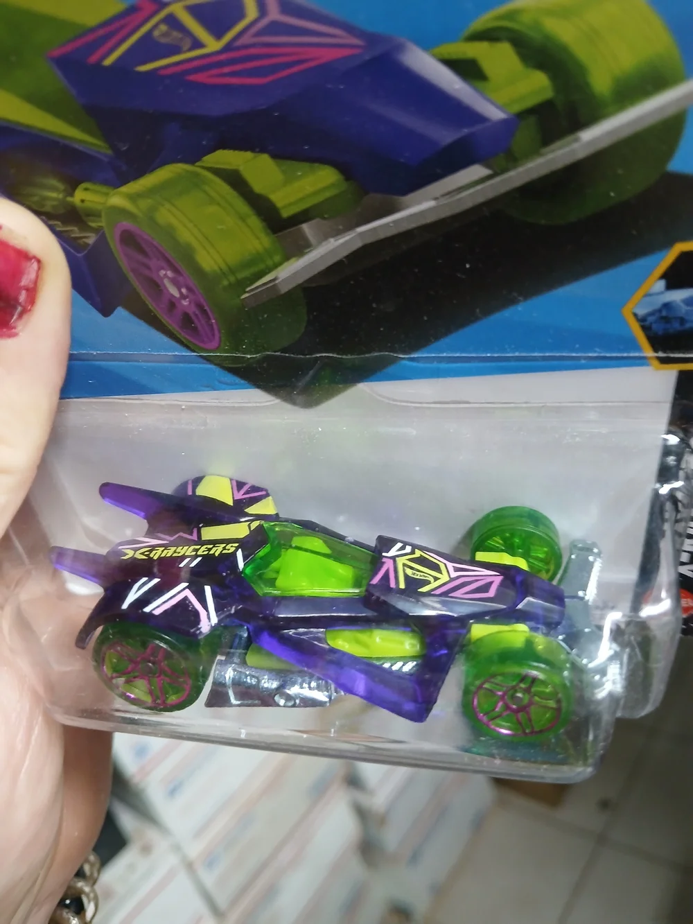 die-cast vehicle is the RD-06 in translucent purple from the 2026 X-Raycers seri
